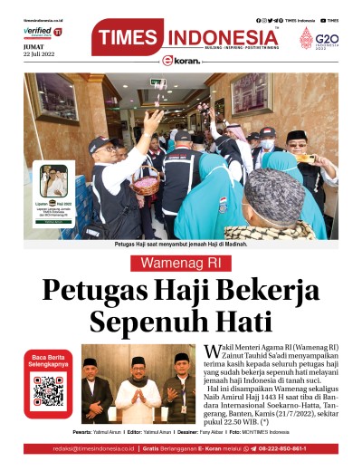 Edisi Jumat, 22 Juli 2022: E-Koran, Bacaan Positif Masyarakat 5.0