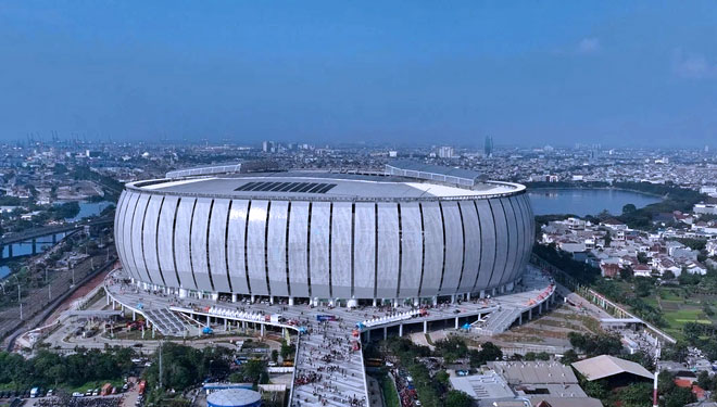 Jakarta International Stadium atau JIS. (FOTO: Instagram @pakindro)