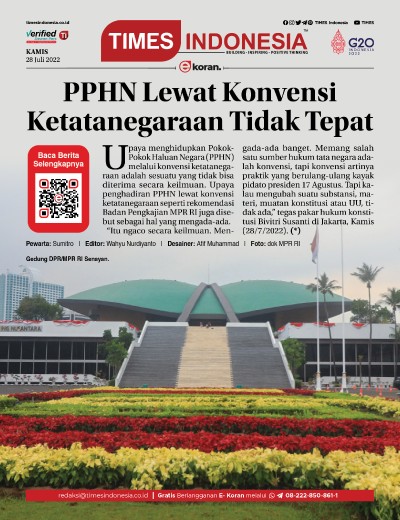 Edisi Kamis, 28 Juli 2022: E-Koran, Bacaan Positif Masyarakat 5.0 