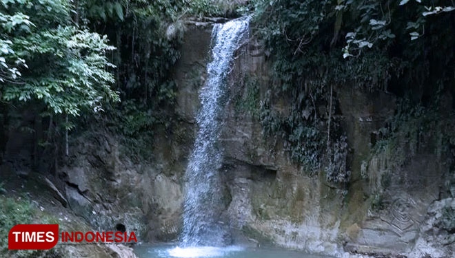 Grojogan atau air terjun Kedung Mansur Temanjang, Kabupaten Blora. (Foto: Firmansyah/TIMES Indonesia) 
