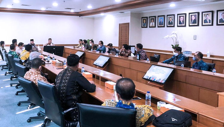 Pj Bupati Musi Banyuasin melaksanakan audiensi dengan manajemen PGN dalam rangka pengembangan jargas tambahan, Kamis (29/7/2022). (FOTO: Dok. Pertamina) 