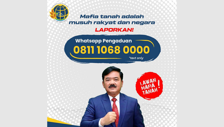 Hadi Tjahjanto  Meluncurkan Hotline Pengaduan Masyarakat untuk Melawan Mafia Tanah