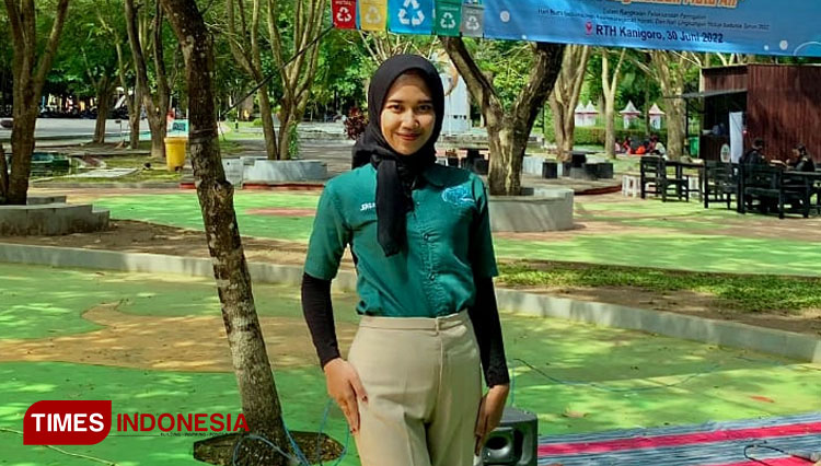 Rahma Binti Ifadah finalis Gus Jeng Kabupaten Blitar yang peduli lingkungan. (Foto: Rahma for TIMES Indonesia)