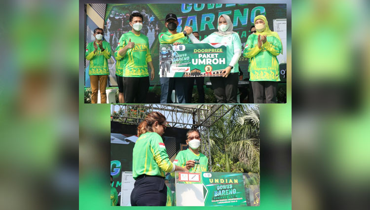 Bank Jatim Support Hadiah Umroh di Acara Gowes Bareng Gubernur Khofifah