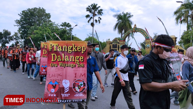 Sebanyak 150 Orang Turun Jalan Lagi, Tuntut APH Tangkap Dalang Kecurangan Perades Blora