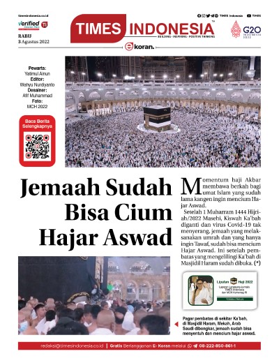 Edisi Rabu, 3 Agustus 2022: E-Koran, Bacaan Positif Masyarakat 5.0