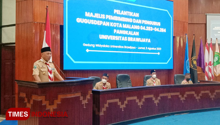 Arum Sabil Lantik Majelis Pembimbing dan Pengurus Pramuka Universitas Brawijaya