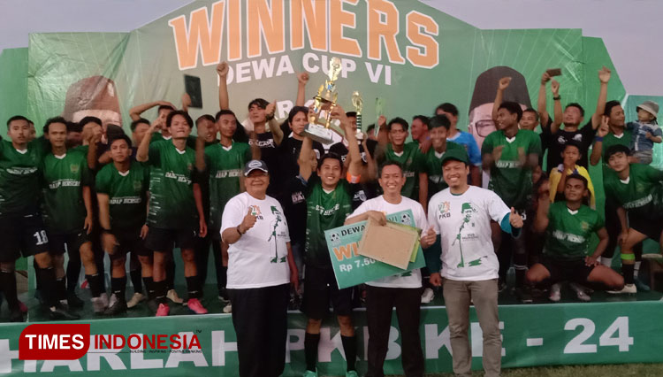 Desa Dadap Juara Turnamen Sepak Bola Harlah ke-24 PKB di Indramayu