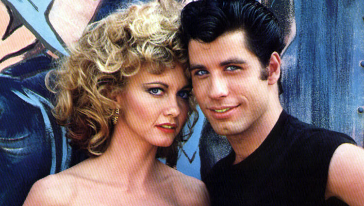 Aktor AS John Travolta dan  Olivia Newton-John. (FOTO: TV Insider)