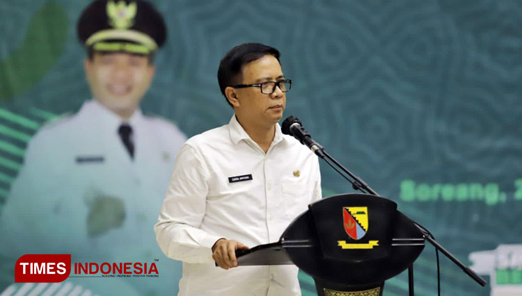 Sekretaris Daerah Kabupaten Bandung, Cakra Amiyana. (Foto: Iwa/TIMES Indonesia), 