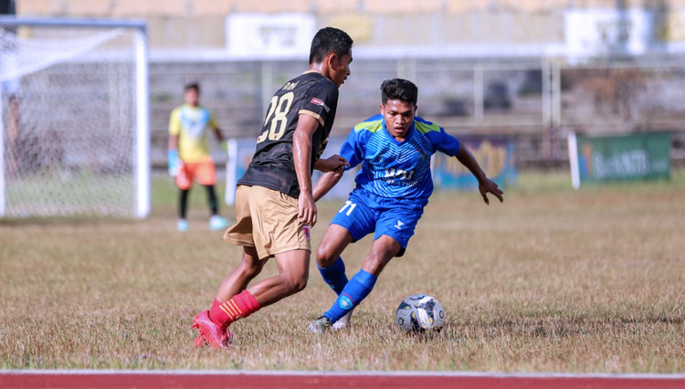 Pertandingan Lombok FC melawan Perselobar Lombok Barat di laga lanjutan grup A Liga 3 Zona NTB musim 2022. (FOTO: Media Officer Lombok FC)