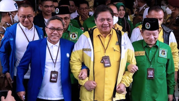 Para ketua umum partai politik Koalisi Indonesia Bersatu (FOTO: Sindonews)