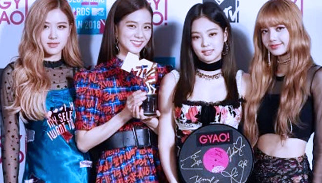 Kemenangan BLACKPINK di MTV Video Music Awards Japan 2018  (FOTO: BLACKPINK Update)