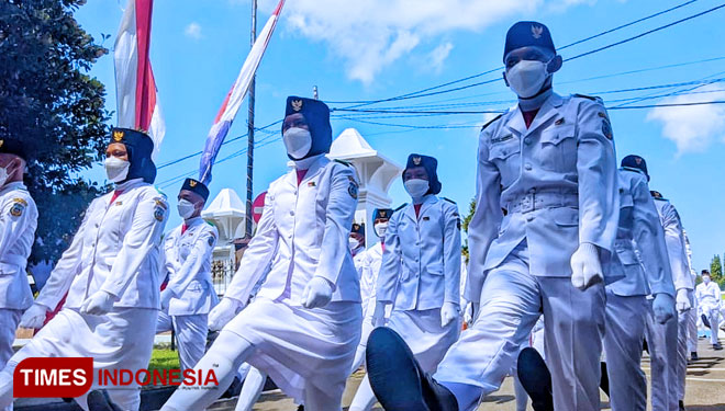 Menilik Latihan Paskibraka di Pacitan Jelang Perayaan HUT ke-77 RI