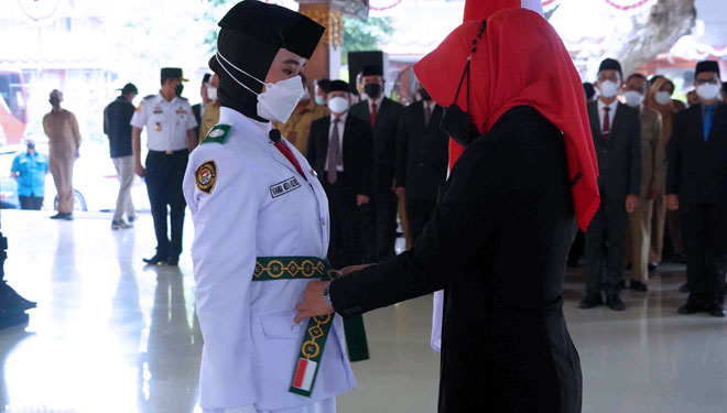 Bupati Mojokerto Kukuhkan Paskibraka Tahun 2022