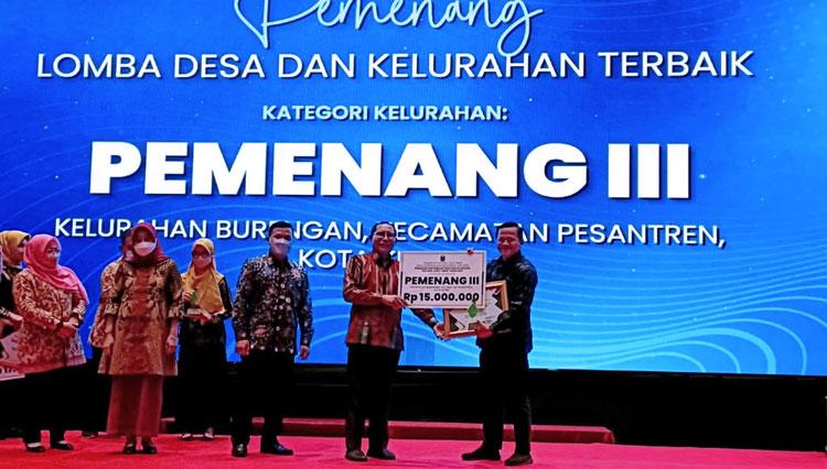 Kelurahan Burengan Kota Kediri Juara 3 Besar Kelurahan Terbaik Jatim 2022&nbsp;
