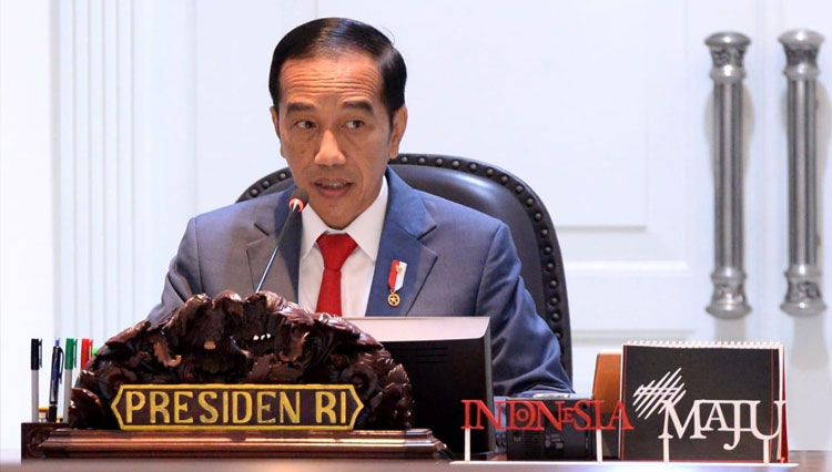Presiden RI Jokowi memimpin Rakornas Pengendalian Inflasi di Istana Negara, Jakarta. (Foto: Setneg RI)