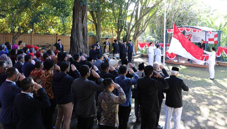 Masyarakat dan Diaspora Indonesia di Sydney Antusias Ikuti Upacara HUT ke-77 RI