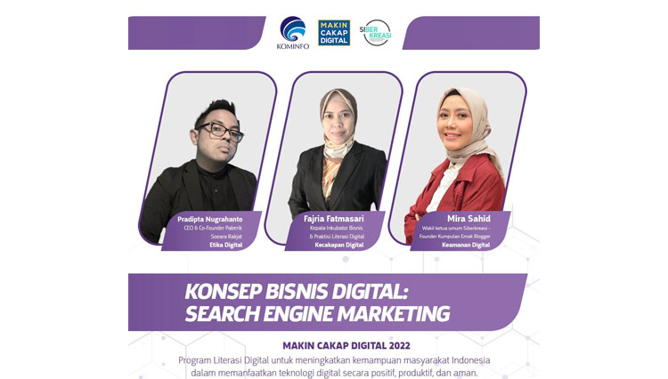 Webinar Konsep Bisnis Digital (Foto: Tangkapan Layar)