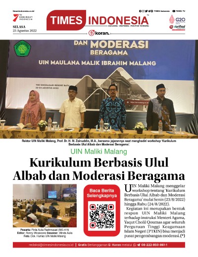 Edisi Selasa, 23 Agustus 2022: E-Koran, Bacaan Positif Masyarakat 5.0