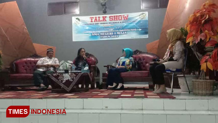 LSRKC Majalengka menggelar seminar minat baca dan menulis. (FOTO: Herik Diana/TIMES Indonesia)