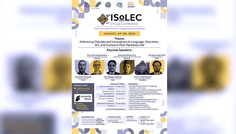 ISoLEC 2022, Seminar Internasional Ke-enam Fakultas Sastra UM