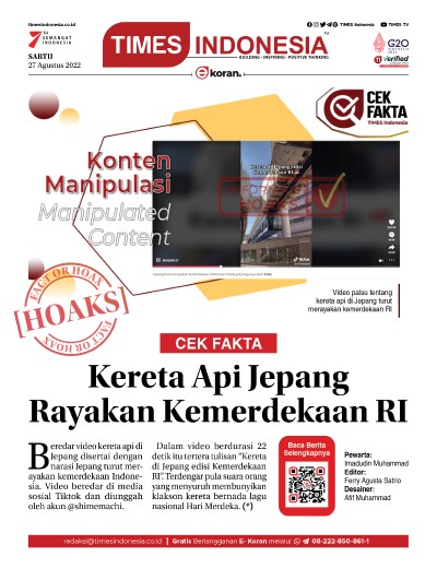Edisi Sabtu, 27 Agustus 2022: E-Koran, Bacaan Positif Masyarakat 5.0