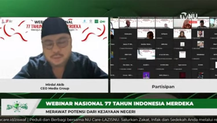 Webinar 77 tahun Indonesia merdeka, konsolidasi pemuda global