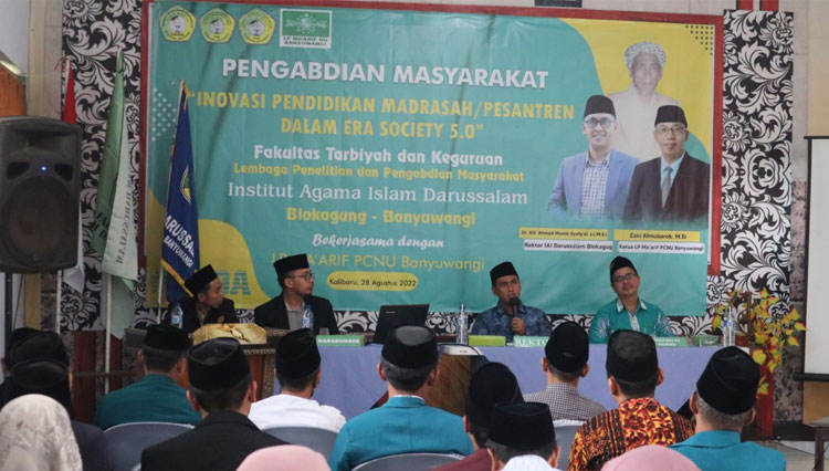 Pelaksanaan seminar “Inovasi Pendidikan Madrasah atau Pesantren Dalam Era Society 5.0. (foto: Laila Yasmin/TIMES Indonesia)