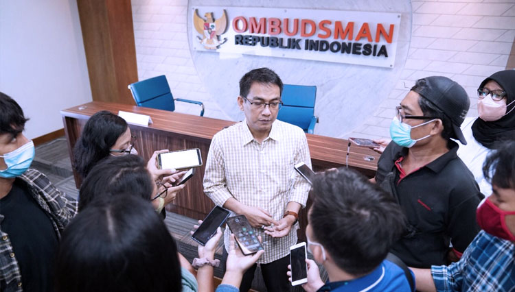Anggota Ombudsman RI, Hery Susanto saat menyampaikan keterangan pers (FOTO: Dokumen/antara)