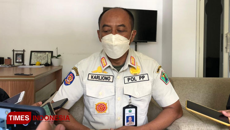 Kabid PPUD Satpol PP Kota Malang, Karliono saat ditemui awak media, Rabu (31/8/2022). (Foto: Rizky Kurniawan Pratama/TIMES Indonesia)