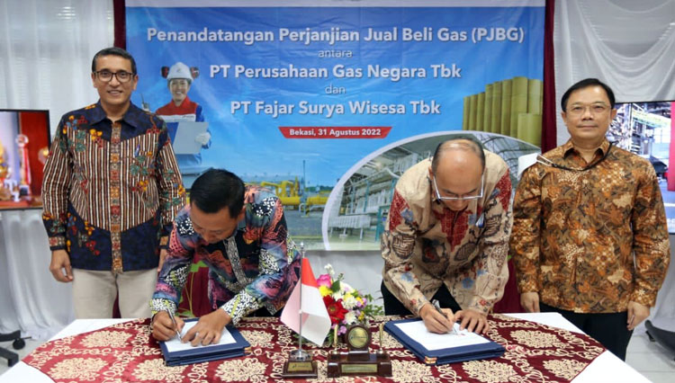 Transisi Hemat Energi, PGN Suplai Gas Bumi 17.5 BBTUD ke FajarPaper