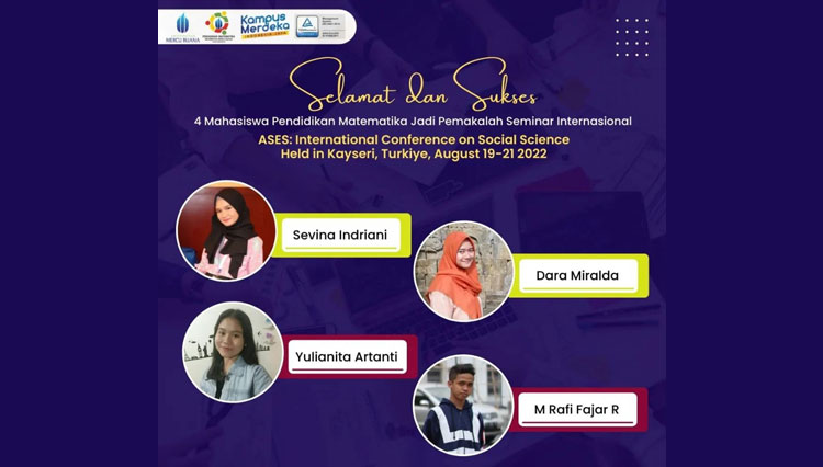 Empat mahasiswa Jurusan Pendidikan Matematika FKIP UMBY berhasil terpilih menjadi pemakalah Seminar Internasional ASES di Kaysrei Turki (FOTO: AJP TIMES Indonesia) B. Peserta Seminar Internasional ASES di Kaysrei Turki (FOTO: AJP TIMES Indonesia)
