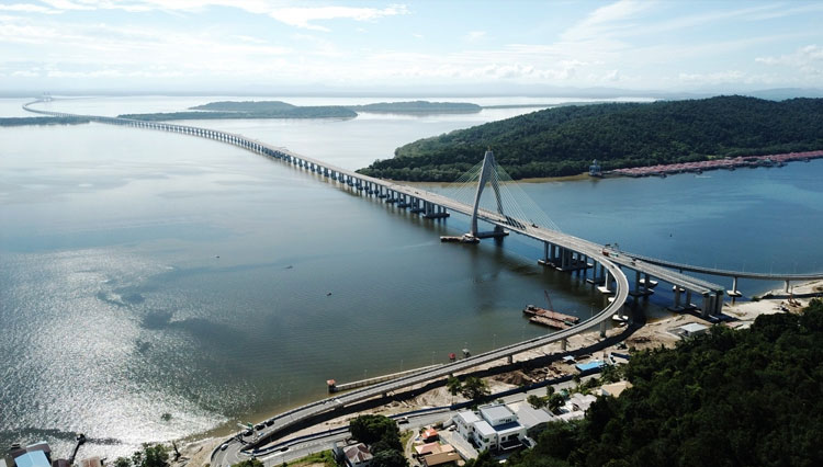 The beauty of the Bali Mandara Toll Road Indonesia, the 5th longest bridge in Southeast Asia (PHOTO: BPJT)