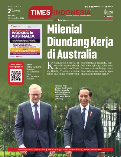 Edisi Selasa, 6 September 2022: E-Koran, Bacaan Positif Masyarakat 5.0