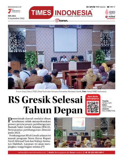 Edisi Selasa, 6 September 2022: E-Koran, Bacaan Positif Masyarakat 5.0 