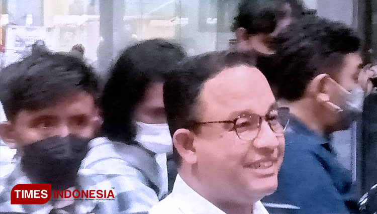 Gubernur DKI Jakarta Anies Baswedan saat di Gedung KPK RI. (FOTO: Moh Ramli/ TIMES Indonesia)