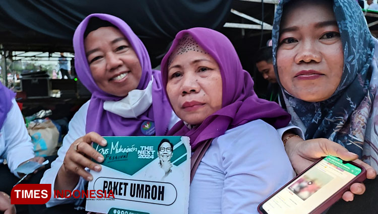 Sani, Marbot masjid pemenang undian umroh dari Ketum PKB Abdul Muhaimin Iskandar (Foto: Akmal/TIMES Indonesia).