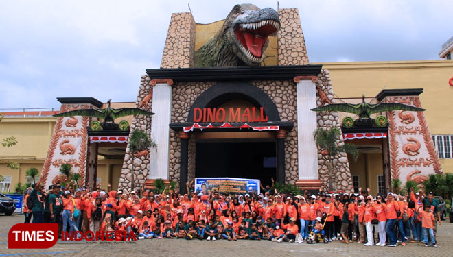 Wajah Gembira Peserta Healing Hubdam V Brawijaya Penuhi Jatim Park 3