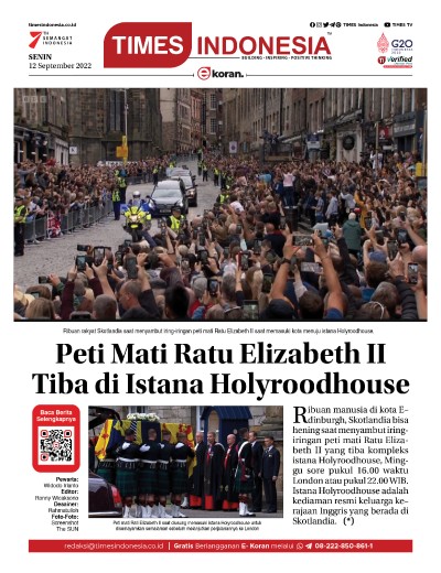 Edisi Senin, 12 September 2022: E-Koran, Bacaan Positif Masyarakat 5.0