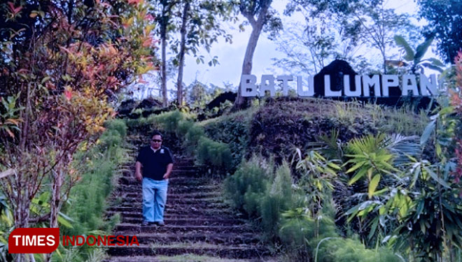 Lokasi objek wisata Batu Lumpang di Kabupaten Pangandaran. (Foto: Syamsul Ma'arif/TIMES Indonesia)