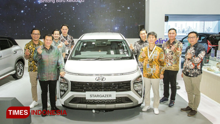 PT HMID memboyong Stargazer di Ajang GIIAS Surabaya 2022, Kamis (15/9/2022).(Foto : Lely Yuana/TIMES Indonesia) 