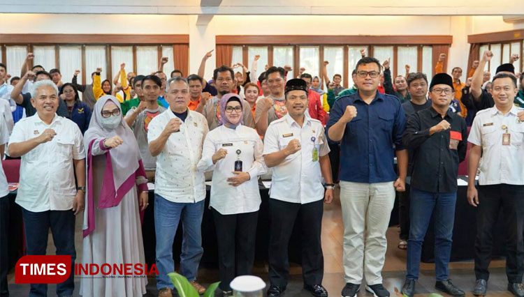 Peserta kegiatan Kemah Partai Politik 2022 (Foto: Djarot/TIMES Indonesia)