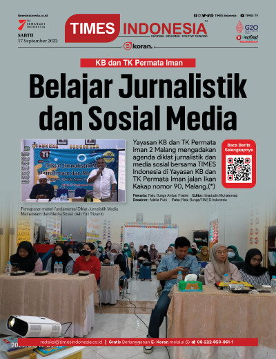  	Edisi Sabtu, 17 September 2022: E-Koran, Bacaan Positif Masyarakat 5.0 