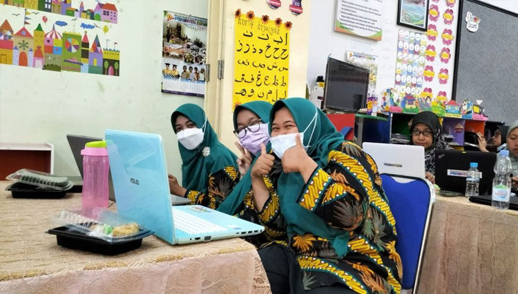 peserta diklat guru KB-TK Permata Iman 1 & 2. (FOTO: AJP TIMES Indonesia)