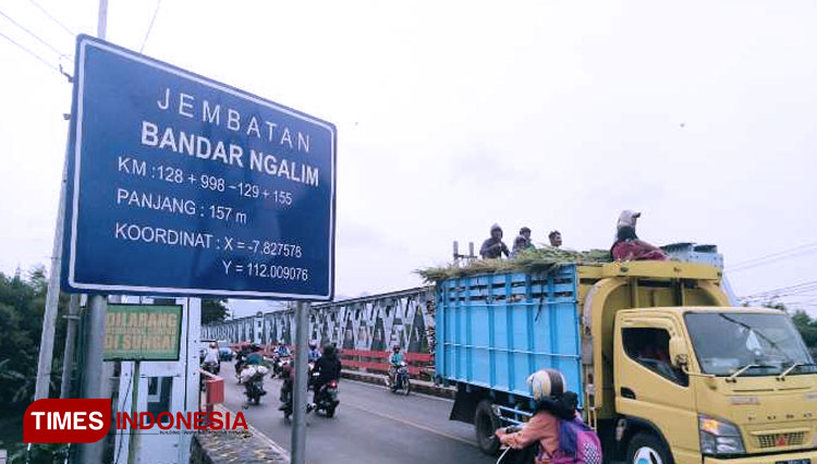 Jembatan Bandar Ngalim Ditutup, Ini Pengalihan Arus Lalu Lintas di Kota Kediri