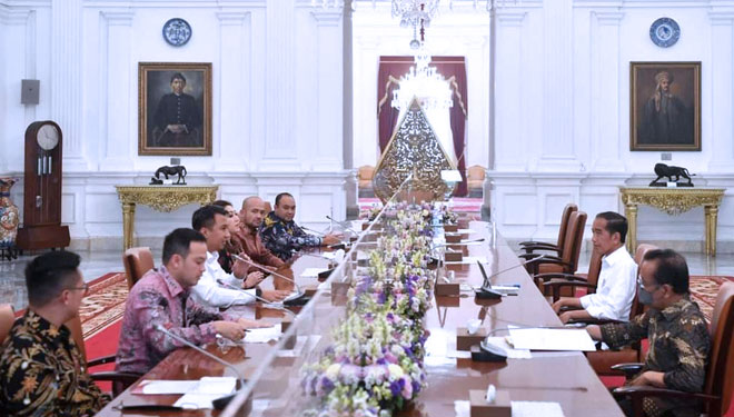 Presiden RI Jokowi Terima Pengurus Hipmi dan Anggota Bawaslu, Ini yang Dibahas