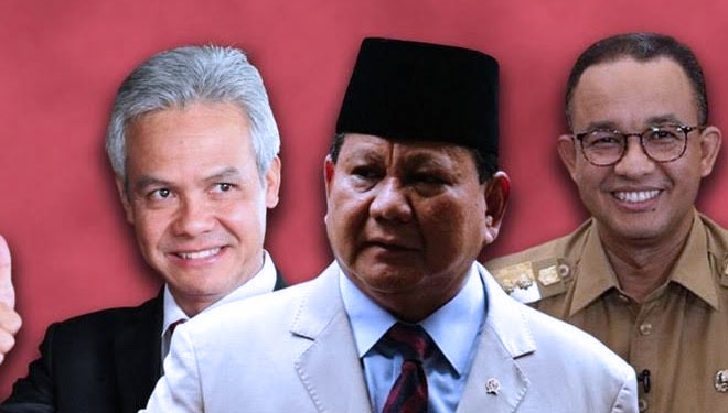 Elektabilitas Ganjar Pranowo, Anies Baswedan dan Prabowo Subianto Bersaing Ketat dalam Survei Capres 2024