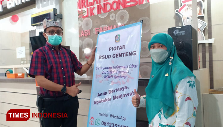 RSUD Genteng, Banyuwangi, melaunching inovasi PIOFAR dalam perayaan Word Pharmacist Day (WPD) atau hari Apoteker Sedunia. (Foto : Ahmad Sahroni/TIMES Indonesia)