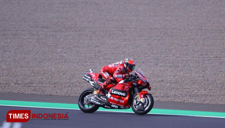 Pembalap Ducati Lenovo, Jack Miller. (Foto: Tria Adha/TIMES Indonesia)
